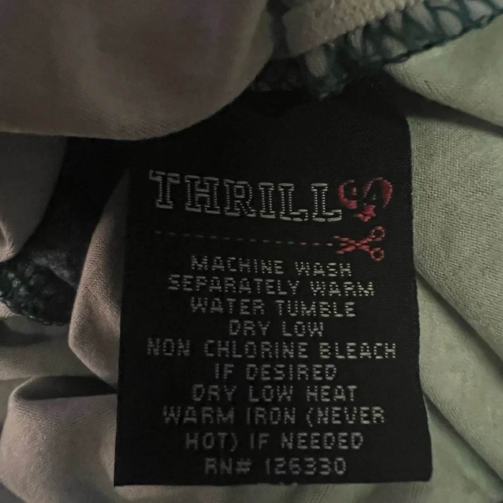 THRILL 94 CURVY GIRL BY ASHLEY STEWART  Acid Wash  DENIM BLUE COLOR RUCHE SZ 2X - Picture 5 of 5